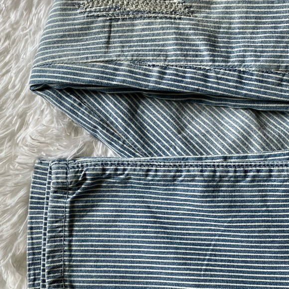 Design Lab company vintage blue and white cotton striped pants, women’s size 26 - Picture 10 of 16